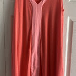 Fresh Produce  Women's Medium Pink V Neck Shift Dress Sleeveless Travel Beach Photo 0