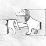 Artisan  Handmade Unique 925 Sterling Silver 14K Gold-plated Dachshund Ring Photo 4