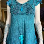 Sexy Teal Blue Midi Dress NWOT Photo 2