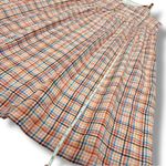 Loft NWT  Plaid Multicolored Strappy Button Midi Dress - Size 10 Photo 5