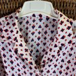 Vintage Playing Cards Symbols Blouse Size M Red Size M Photo 2