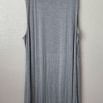 Roaman’s Gray Asymmetrical Knot Front Maxi Dress Size 3X Photo 6