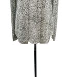 Peruvian Connection ‎ Sage Green Gray Mandala Floral Print Long Sleeve Tee Large Photo 3