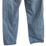 Princess Polly PP Denim Fairmount Straight Leg Jean Light Wash‎ Blue Ripped Knee Jeans 6 Photo 13