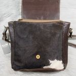 MYRA BAG Eagle Embossed Studded Leather Cowhide Concealed Carry Shoulder Bag Black Photo 7