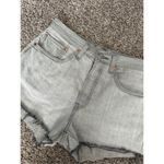 Levi's Levi’s 501 Premium Denim Original Shorts Jean Cut Off Hidden Button Fly Gray 32 Photo 4