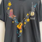 Fruit of the Loom Vintage 90s Black Nashville Music Single Stitch Destination Unisex Graphic Tee Photo 3