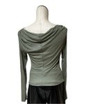 Free People NWOT Intimately Night We Met Ribbed Ruched Long Sleeve Tee Photo 6