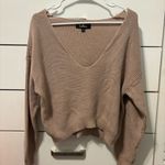 Lulus  Feel It Still Taupe Knit Sweater Photo 1