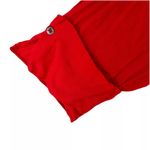 Umgee Women’s Sz L Red Tunic Top Blouse Roll Tab Sleeves High Low Hem Holiday Photo 1