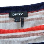 DKNY  Placement Stripe Prink
Ribbed Knit Boat Neck Long
Sleeve Top size xl Photo 2