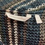 Soft Surroundings Women's L Multicolor Striped Tunic Sweater Swim Coverup Photo 4