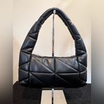ZARA Black Quilted Puffer Shoulder Bag Purse Photo 1