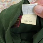 Anne Klein Gorgeous dark green silk vintage blouse in excellent cond Photo 2