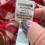 Peach Love California  Red White Plaid Merry Shorts NWOT Photo 6