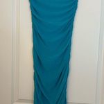 Boutique Blue midi strapless dress Photo 0