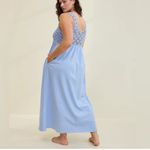 Aerie Crochet dress Maxi Ocean Sky Size Medium NEW beach boho Photo 4