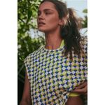 Free People Movement Inspire Geometric Green Blue Printed Tank XS NWOT Photo 9