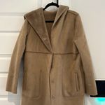 Beautiful fo fur Tan Hooded Coat Size 6 Photo 1