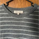 Philosophy  cashmere blend long sleeved strip sweater dress size M gray and gold Photo 8