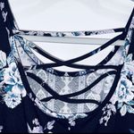 Maurice's Women’s Floral Stretchy Crisscross Back Short Sleeve Dress Size XL Photo 2