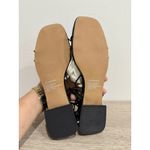 Steve Madden NWT Rosalind Rosa Flat Sandals with Satin Flowers Black Women's 9 Photo 7