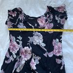 Nostalgia Black and Pink Floral Maxi Dress Size M Photo 4