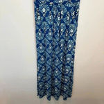 Boden Diana Maxi Dress in Blue/Green Floral Print Sz 4p Blue Photo 3
