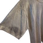 Ivanka Trump Women's Gold Shimmer Pullover Sweater XL Photo 4