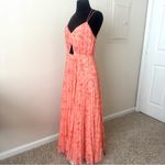 Amur Lucy Pleated Cut Out Strappy Maxi Dress Size 8 Photo 6