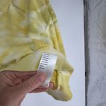 Anthropologie  Pilcro Cropped Tie Dye Yellow Crewneck Sweatshirt Photo 3