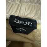 Bebe Brown Faux Leather Tapered High Rise Drawstring Trousers Jogger Pants Sz L Photo 3