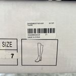 Wild Diva  GOSSIP-10 PLATFORM CHUNKY HEEL OVER THE KNEE HIGH BOOTS TAUPE SIZE 7 Photo 4