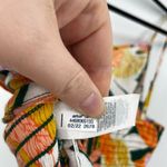 Aerie Top Womens XL Tank Woven Tie Front Dark Algae Floral Tropical Cropped NWT Photo 9