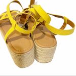 Urban Outfitters Size 9 Yellow Sierra Espadrille Strappy Wedge Sandal Photo 5