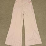 For Love & Lemons Shannon Pant Size Large Pink Straight Leg Dressy Wide Leg Photo 1