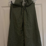 easel Halter Dress Olive Green Crochet Trim Sleeveless Casual Mini Dress S Photo 0