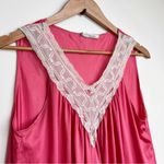 Vanity Fair  Vintage Elegant Pink Lace Trim Nightgown Photo 1