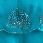 Forever 21 Teal Scalloped Sequin Embellished Tank Photo 1