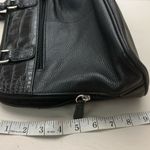 Giani Bernini  Black Satchel with Croc-Embossed Detail perfect condition Photo 4