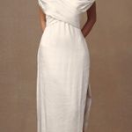 Meshki White Satin Maxi Dress - Small Photo 4