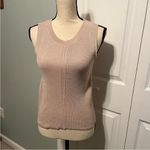 Fate Womens Size Large‎ Light Beige Sleeveless Sweater Back Tie Coastal Preppy Tan Photo 9