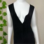 Pola Black Button Down Vest Dress Photo 14