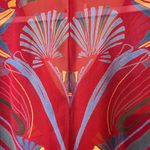 Free People  Beneath The Sea Butterfly Top Red Sheer Crop Women XS Relaxed Boho Photo 6