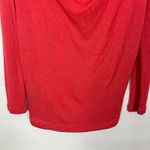 Divided Open Back Red Knit High-Low Sweater Size S Oversized Photo 7
