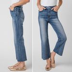 NWT Risen x Social Threads Cora Kick Flare Jeans Size 28 Medium Wash High Rise Blue Photo 3