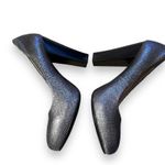 Calvin Klein  Elita Cosmopolitan Stacked Pump Heels in Metallic Silver Sz 8.5‎ Photo 2