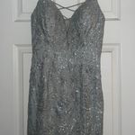 Camille La Vie Silver Sparkle Dress Photo 0