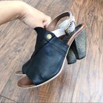 Miz Mooz • Millicent slingback heels sandals open toe leather black silver Photo 8