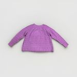 Lane Bryant Women's Purple Round-Neck Cable Knit Sweater Plus Size 18/20 Photo 4